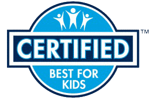 Certified best for kids emblem